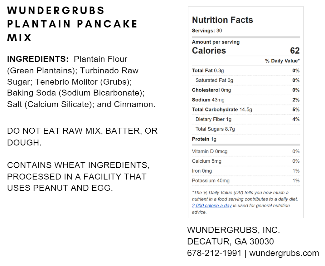 Plantain Pancake Mix